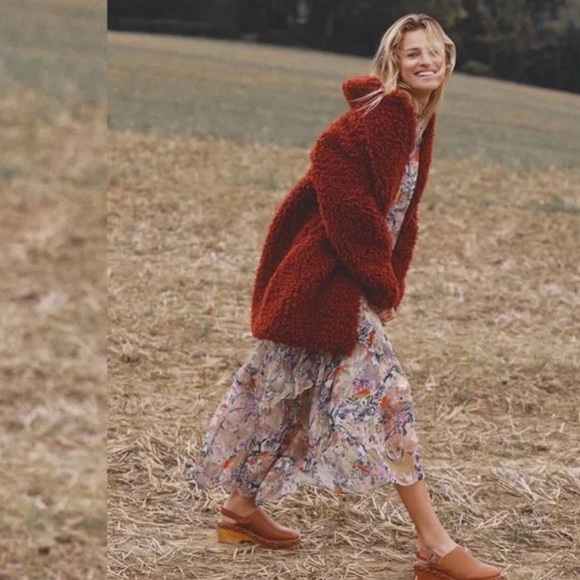 Anthropologie Dresses & Skirts - Anthropologie Marais Tiered Floral Chiffon in Owl Print size Small